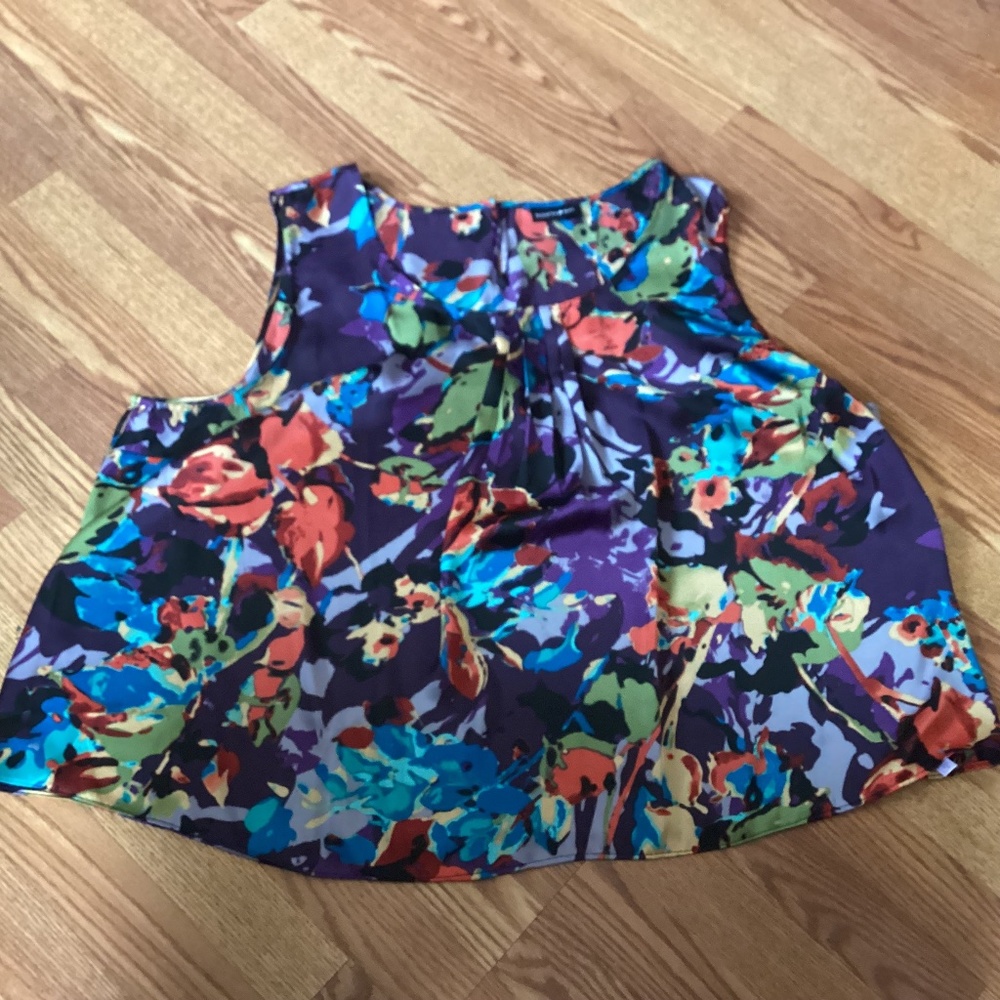 Fashion Bug Size 3X Colorful Flowy Tank Top